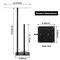 Toilet Paper Holder Stand Tissue Holder Bathroom Free Standing Paper Roll Holder